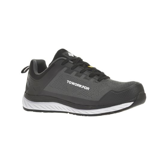 Afbeeldingen van TOWORKFOR Werkschoen laag Super Set Grey S1P ESD grijs/zwart/wit 48