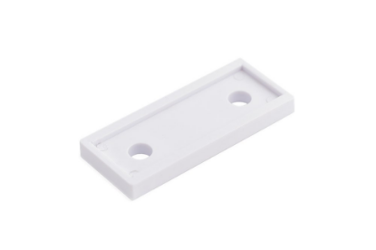 Afbeeldingen van Onderlegplaat raamkozijn plastic wit