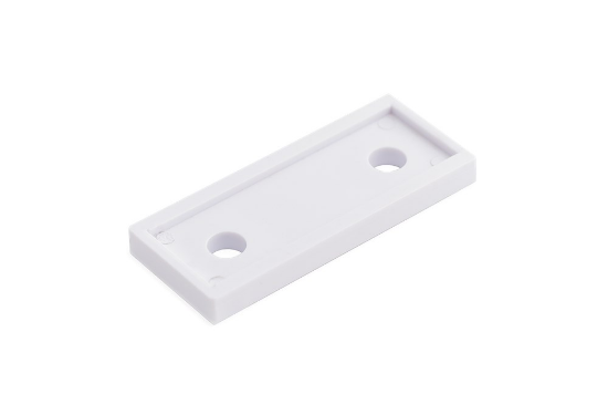 Afbeeldingen van Onderlegplaat raamkozijn plastic wit