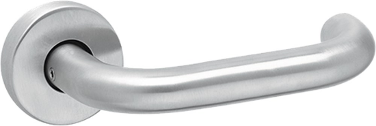 Afbeeldingen van OXLOC Deurkruk + rozet D-model Coevorden RVS ST 37-42MM