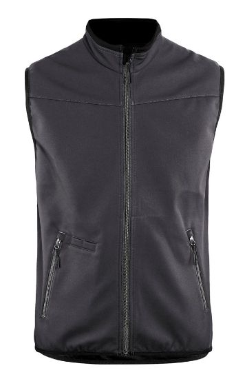 Afbeeldingen van BLÅKLÄDER Softshell bodywarmer 3850 medium grijs/zwart 2XL