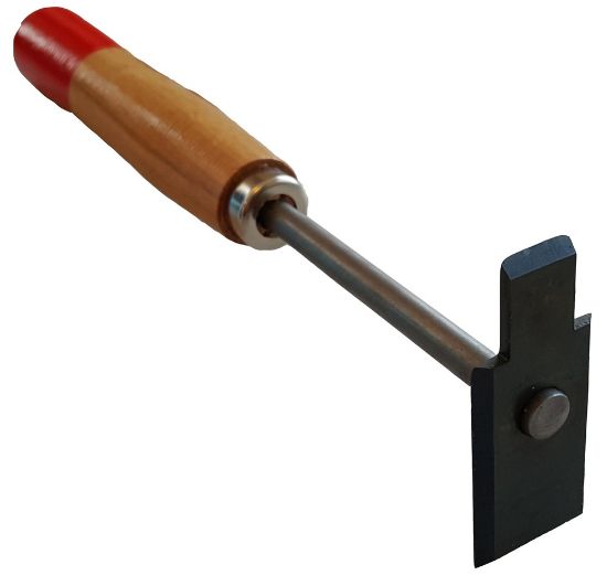 Afbeeldingen van MELKMEISJE Verfschraper profiel blauw 245MM