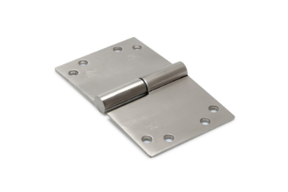 Afbeeldingen van DX Kogelstiftpaumelle links rechte hoeken SKG ***® RVS geborsteld 150X89MM