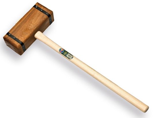 Afbeeldingen van ATLAS Houten sleg met ovale steel 100CM 