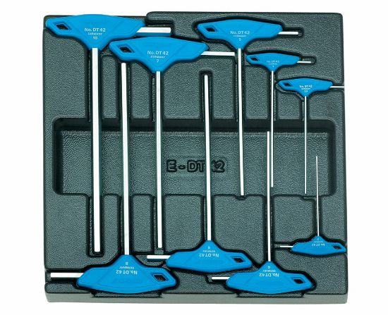 Afbeeldingen van GEDORE Stiftsleutelset met T-greep 9x