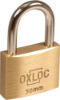 Afbeeldingen van OXLOC Cilinderhangslot EV messing laag 50MM KD50