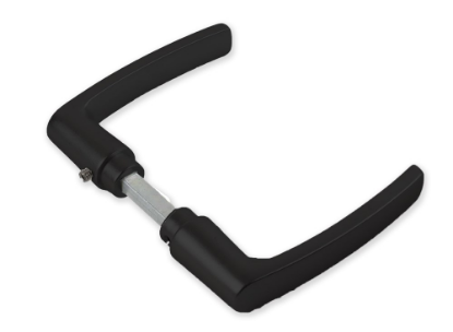 Afbeeldingen van AMI Deurkrukset type 332 zwart deurdikte 40MM