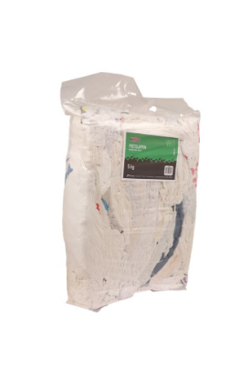 Afbeeldingen van KELFORT Poetslappen wit zak 5kg