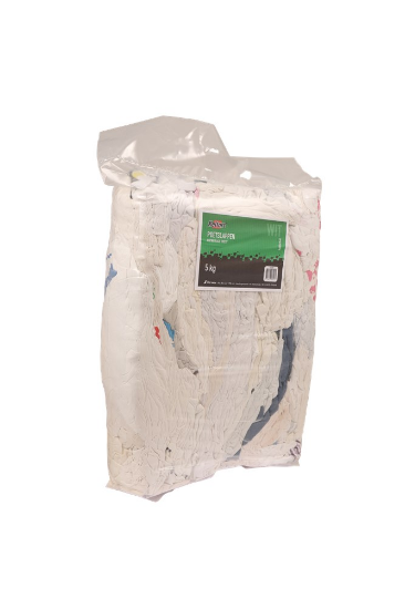 Afbeeldingen van KELFORT Poetslappen wit zak 5kg