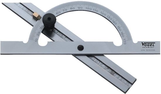 Afbeeldingen van VOGEL Gradenboog staal gelaserd 10-170° 100X150MM