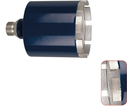 Afbeeldingen van ROTEC Diamantdozenboor blauw nat ½" 85X70MM 8 segm. (24X2,5X90)