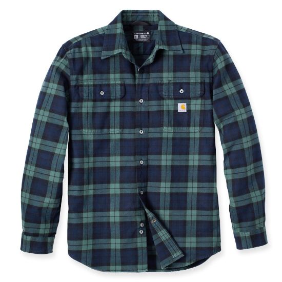 Afbeeldingen van CARHARTT Overhemd flannel geruit lange mouwen 106356 frosted balsam XL
