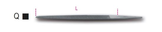 Afbeeldingen van BETA Halfzoete vijl vierkant 150MM 1718A6/Q