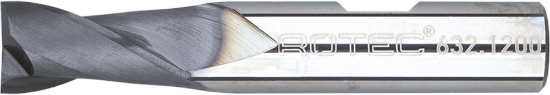 Afbeeldingen van ROTEC Spiebaanfrees VHM SILVER-LINE kort TiAlN-gecoat 12MM