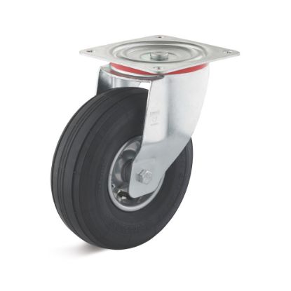 Afbeeldingen van TORWEGGE Zwenkwiel luchtband met plaat LRS4 245X80MM h=288MM 250kg
