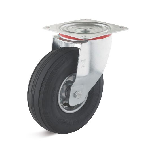 Afbeeldingen van TORWEGGE Zwenkwiel luchtband met plaat LRS4 245X80MM h=288MM 250kg