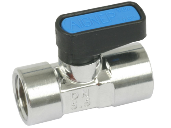 Afbeeldingen van 3-weg kogelkraan BI/BI met ontluchting G¼XG¼"