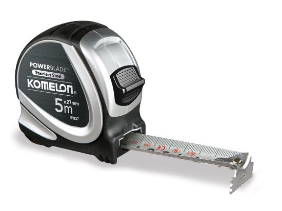 Afbeeldingen van KOMELON Rolmaat INOX POWERBLADE 8M 27MM