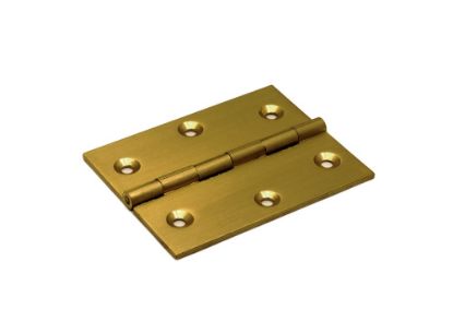 Afbeeldingen van Smalscharnier recht massief messing 40X35MM