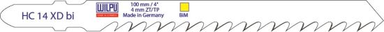 Afbeeldingen van WILPU Decoupeerzaagblad WILPU HC 14 X D bi 2x