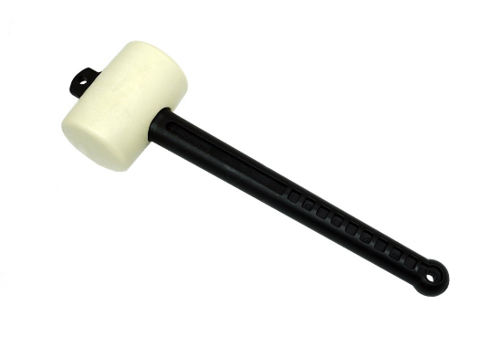 Afbeeldingen van MELKMEISJE Rubber tegelhamer wit vlekvrij 55MM