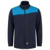 Afbeeldingen van TRICORP Sweatvest bi-colour Naden 302014 inkt/turquoise M