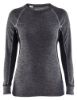 Afbeeldingen van BLÅKLÄDER Onderhemd dames 100% merino WARM 7200 medium grijs/zwart 3XL