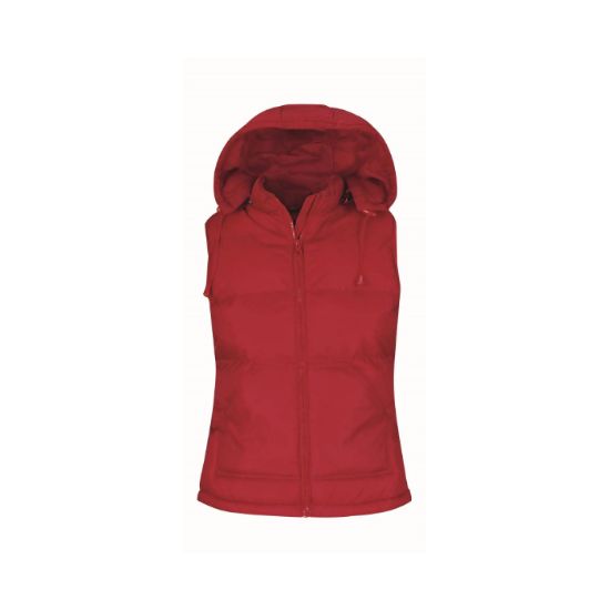 Afbeeldingen van B&C Bodywarmer hooded Zen+ dames 5JW935 rood XS