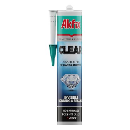 Afbeeldingen van AKFIX Hybrikit Clear AST MS polymeer  transparant 290ML