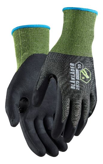 Afbeeldingen van BLÅKLÄDER Handschoen snijbestendig B nitril-gedipt 2973 zwart 8