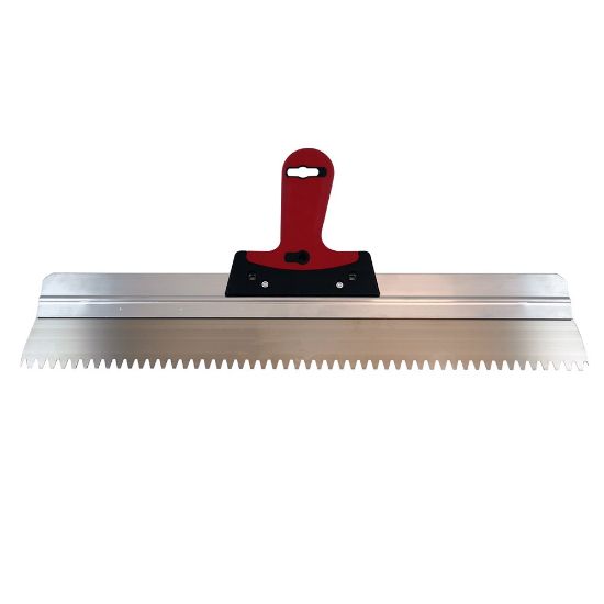 Afbeeldingen van MELKMEISJE Spackmes RVS vertand softgrip dik 400MM