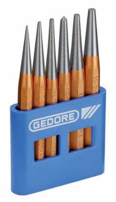 Afbeeldingen van GEDORE Doorslagset in metalen cassette 6x