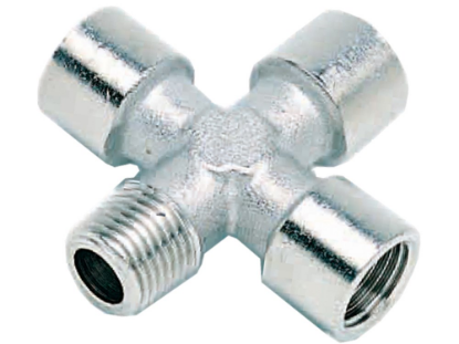 Afbeeldingen van X-draadfitting ⅛" buitendraad/binnendraad/binnendraad/binnendraad