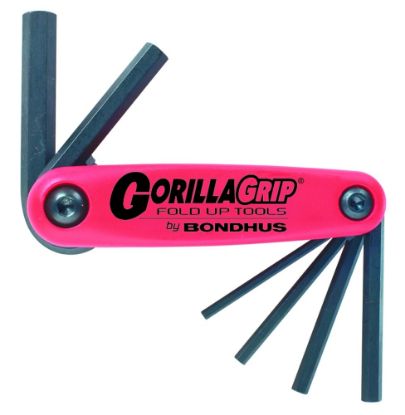 Afbeeldingen van BONDHUS Opvouwbare inbussleutelset GORILLAGRIP 1,5-6MM