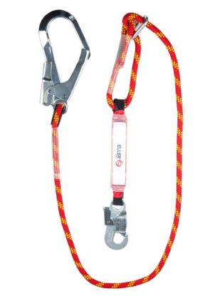 Afbeeldingen van ELLERsafe Verstelbare vanglijn LB100 snaphaak/pijphaak 2M