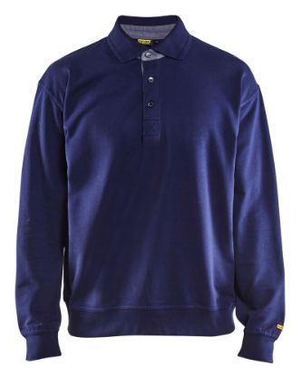 Afbeeldingen van BLÅKLÄDER Polo sweatshirt 3370 marineblauw M