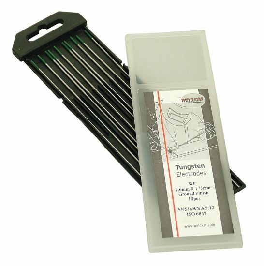 Afbeeldingen van Wolfraam elektroden WP groen 2,4MM