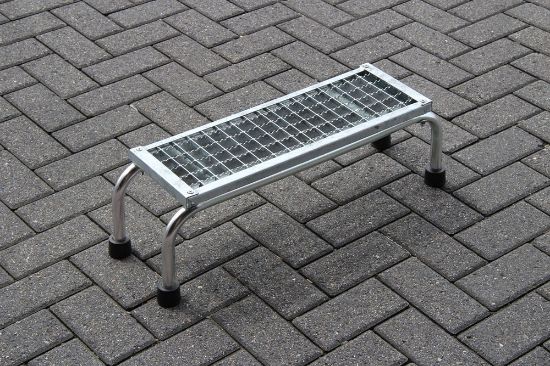 Afbeeldingen van ASC Montagetrap 1 treeds met rooster 20,5X30X59,5CM