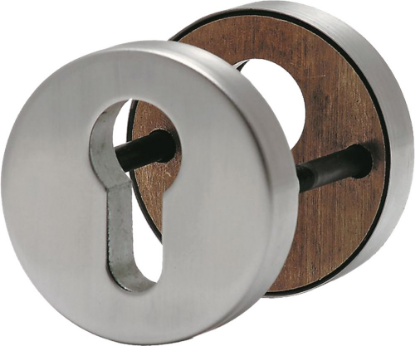 Afbeeldingen van OXLOC Veiligheidsrozet profielcilinder RVS mat rond 52MM