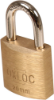 Afbeeldingen van OXLOC Cilinderhangslot EV messing laag 20MM KD20