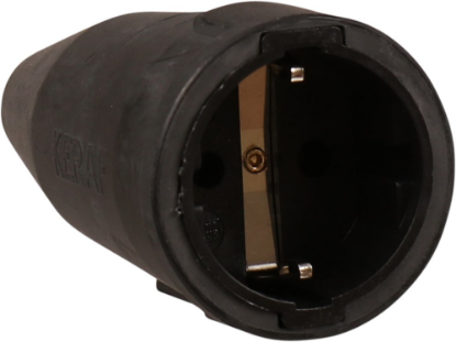 Afbeeldingen van KELFORT Contrastekker zwart VDE NEN1020 250V 16Ah DIN49440/441