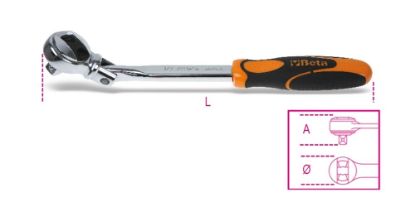 Afbeeldingen van BETA Omschakelbare ratel ½" 72-tands 920/56A