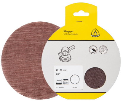 Afbeeldingen van Schuurgaasschijf AN400 met klittenband 125MM K80 in DIY verpakking