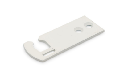Afbeeldingen van Sluithaak wit geëpoxeerd vlak rechts