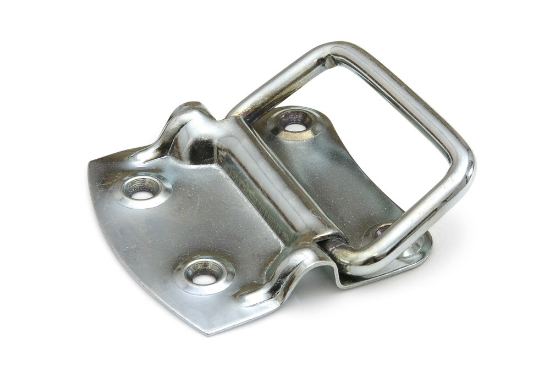 Afbeeldingen van Kistgreep met stop staal VZ Amerikaans 90MM