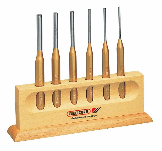 Afbeeldingen van GEDORE Pendrijverset 6x in metalen cassette