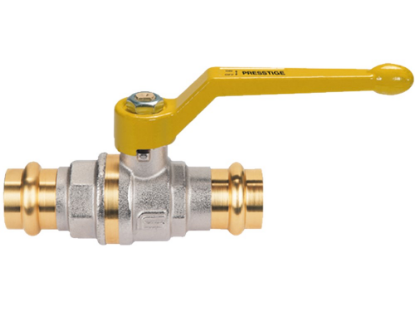 Afbeeldingen van Kogelkraan 22MM PRESSTIGE MOP5 geel