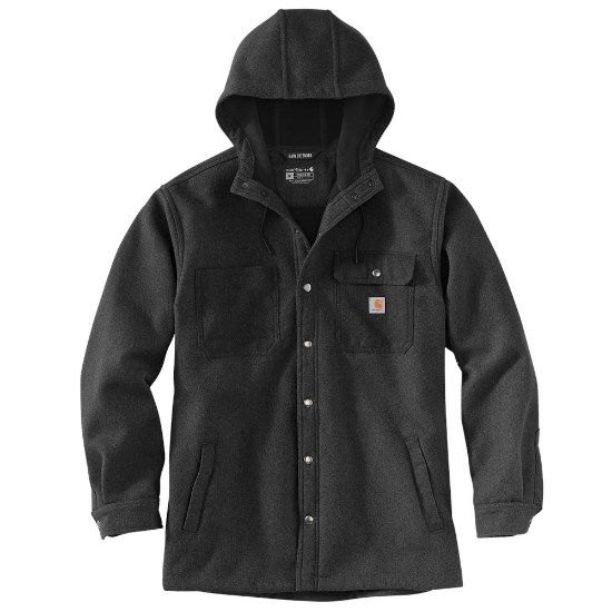 Afbeeldingen van CARHARTT Overhemd jas wind- en regenbestendig 105022 zwart heather M