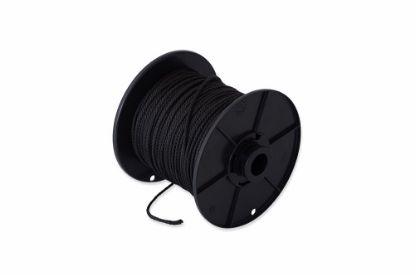 Afbeeldingen van Touw gevlochten PP zwart 3MM 100M