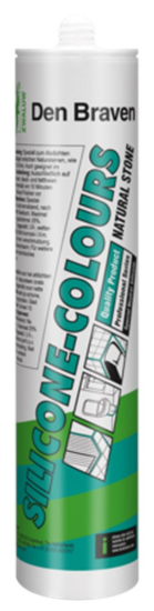 Afbeeldingen van ZWALUW Siliconenkit Silicone-Colours zilvergrijs 310ML